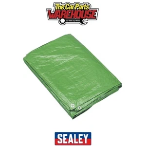 Sealey TARP810G Tarpaulin 2.44 x 3.05m - Green - Picture 1 of 5
