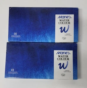 Lotto di due vernici ad acqua Marie's - 12 tubi da 12 ml ogni confezione - Foto 1 di 3