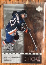 2000-01 Upper Deck Ice Dimitri Afanasenkov Fresh Faces Rookie RC /1500 #45