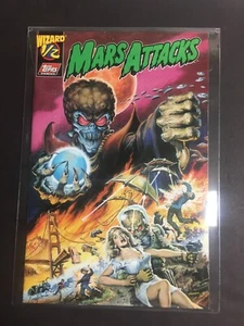 Mars Attacks #1/2 NM+ w/COA Wizard #66 Exclusive/Topps Comics w/Sleeve UNREAD - Picture 1 of 3