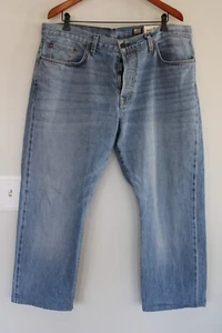 IMOGENE & WILLIE BARTON SLIM FIT STRAIGHT LEG JEANS 38 SHORT 3light wash 38x28 - Picture 1 of 4