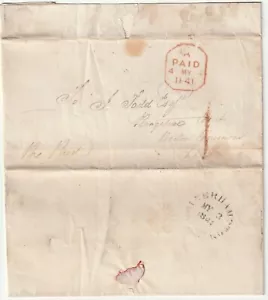 1841 WOLVERHAMPTON RED H/S 1 UPP WILL OF JOHN COFFAY SOUGHT AT PEROGATIVE COURT - Picture 1 of 2