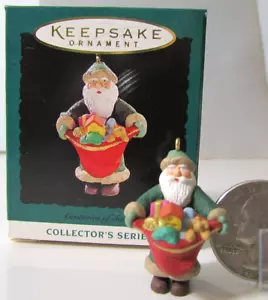 1995 Hallmark Miniature Ornament CENTURIES OF SANTA - Picture 1 of 12