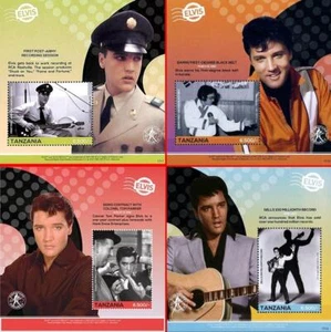 👉TANZANIA 2017 ELVIS x4 S/S SC#2817-20 MNH MUSIC, CINEMA 💲💲FREE SHIPPING💲💲 - Picture 1 of 1