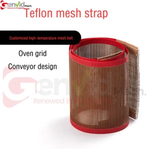 Customized Teflon Mesh Conveyor Belt/Shrink Tunnel Temperature Net Chain - Picture 1 of 6