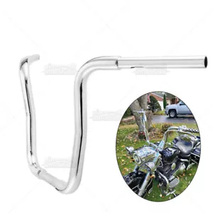 Chrome 14" Ape Hanger Bar Handlebar Fit For Harley Road King Classic - Picture 1 of 7