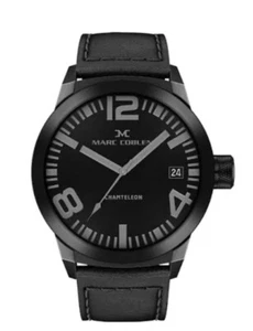 TW Steel Marc Coblen Black Quartz Watch with Black Genuine Leather Strap Unisex - Picture 1 of 13