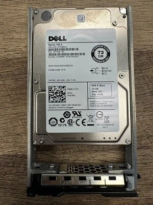 DELL SAVVIO 15K.2, 73GB, 15K RPM, SAS 6Gbps, 2.5" HDD w/ drive tray (ST973452SS) - Image 1 of 3