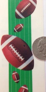 FOOTBALL BORDER STICKER 1pc Paper House,Sticky Pix(Approx1.5x12")Game •Touchdown - Picture 1 of 11