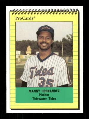 1991 ProCards Tidewater Tides 2504 Manny Hernandez BXCP32 - Image 1 of 2