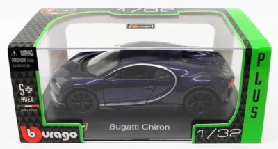 Burago 1/32 Scale Diecast Model Car 18-42025 - Bugatti Chiron - Blue - Image 1 of 3
