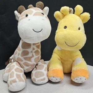 2 Carters Giraffe Stuffed Animals Child of Mine 8" Plush Toys - Brahms Lullaby - Picture 1 of 5