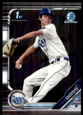 2019 Bowman Draft Chrome JJ Goss Tampa Bay Rays #BDC-61 - Image 1 of 2