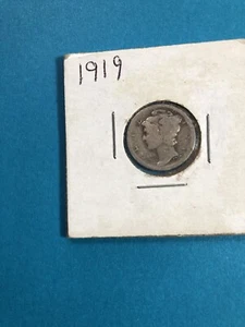 1919 Mercury Silver Dime Winged Liberty Head, No Mint Mark Philadelphia Coin - Picture 1 of 4