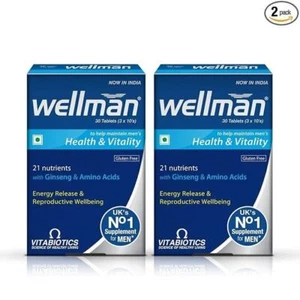 2 x Wellman Multivitamin Health & Vitality Boost Immunity, Reproductive Health - Picture 1 of 6