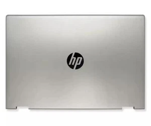 New HP Pavilion x360 15-CR 15-CR0xxx Genuine Laptop LCD Back Cover Silver - Picture 1 of 2