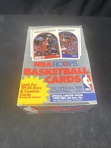 1989-90 NBA Hoops Series 1 Wax Box 36 Factory Sealed Packs David Robinson RC - Picture 1 of 5