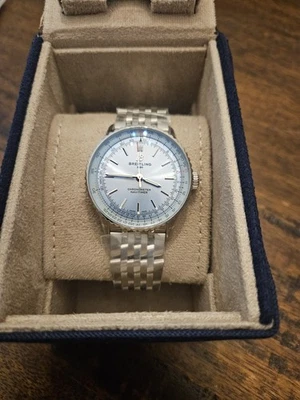 BREITLING Navitimer Auto 41mm Blue Dial SS Men's Watch A17329171C1A1 NEW - Image 1 of 4