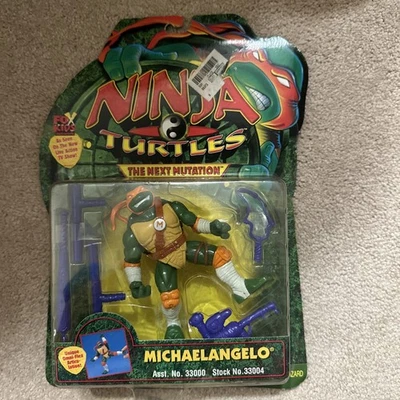 Винтаж 1997 Playmates TMNT Michaelangelo Mike The Next Mutation Новая Коробка Одежда - Изображение 1 из 4