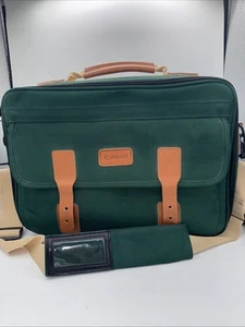 Vintage Canon Camera Bag - Green Pockets - Shoulder Strap - DSLR Carry Case EUC - Picture 1 of 9