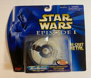 Trade Federation Battleship Star Wars: Episode 1 Micro Machines Metal Die Cast - Picture 1 of 5