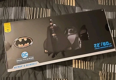 DC Multiverse Mcfarlane Toys Batmobile 22" + Batman (Keaton) 6" - Photo 1/4