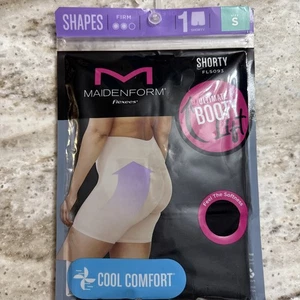 Maidenform Flexees Donna Fermo Controllo Booty Lift Shorty Shapewear Taglia S Nero - Foto 1 di 8