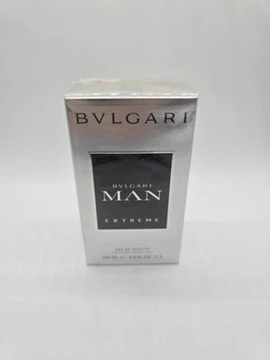 Bvlgari Man Extreme Eau de Toilette EDT Spray para Hombres 3.4oz Fórmula Antigua Lote Raro Foto 1 de 3