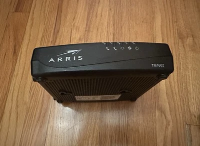 Arris TM1602A Docsis 3.0 Telephony Cable Modem  W/POWER ADAPTER - Image 1 of 4