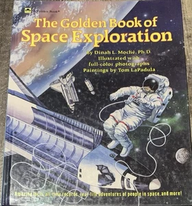 RARE! 1st Vtg HB The Golden Book Of Space Exploration Children’s Book 1990 GOOD! - Bild 1 von 9