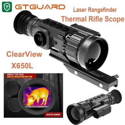 GTGUARD Thermal Scope 640x512 50mm Thermal Imaging Riflescope w/LRF for Hunting - Image 1 of 4