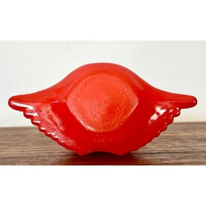 Juego de 2 firmados de colección con cáscara de cangrejo panadero de mariscos transparente por McKee Glasbake - Imagen 1 de 7