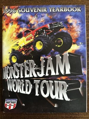 Monster Jam World Tour 1996 Official Souvenir Yearbook Grave Digger *Signatures* - Image 1 of 4