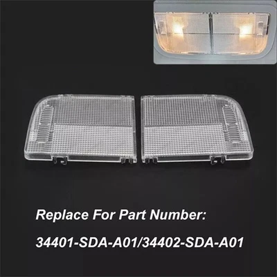 For Honda Accord CR-V CRV 2pcs Car Interior Roof Map Light Lens Cab Lamp - Image 1 of 4