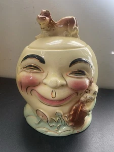 Roseville Keramik Hey Diddle Diddle Kuh sprang über den Mond Keksdose 317 - Bild 1 von 13