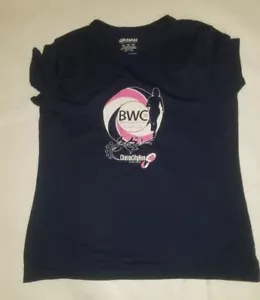Prenda para mujer azul Gildan rendimiento ropa activa manga corta talla mediana 5k carrera - Imagen 1 de 4