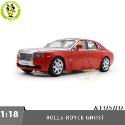 1/18 Rolls-Royce Ghost Kyosho 08802RS Red/Silver Diecast Model Car - Image 1 of 4