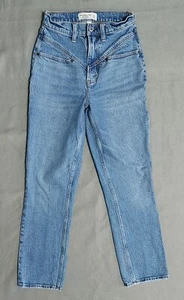 Abercrombie & Fitch Jeans 24|00s The '90s Straight Ultra High Rise Curve Love - Picture 1 of 8