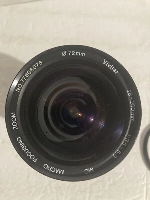 Vivitar 28-200mm f3.5-5.3 Tele Wide Zoom Lens With Niko LMC-Haze Filter - Image 1 of 4
