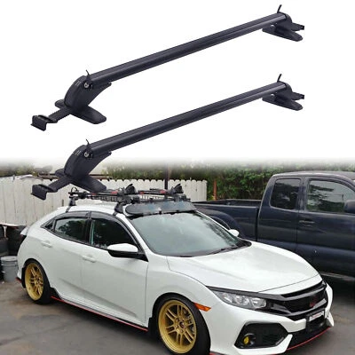 43.3 Inch Car Top Roof Rack Cross Bars Luggage Carrier For Audi S4 A4 B8 4 door - Imagem 1 de 4