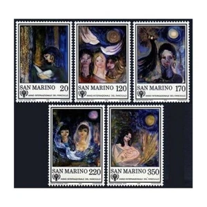 San Marino 954-958, MNH. Michel 1182-1186. IYC-1979. Paintings. Child, Birds. - Picture 1 of 1