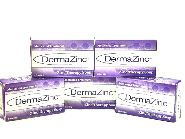DermaZinc 5 Bar Soap Skin Therapy Zinc Pyrithione Soap   - Image 1 of 1
