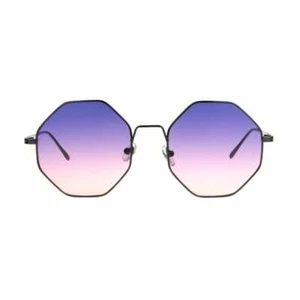 GAFAS DE SOL FOSTER GRANT PARA MUJER OCTOGAN GUNMETAL MARCO ROSA FGX040 NUEVAS - Imagen 1 de 4
