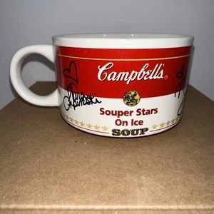 Campbell’s Soup Souper Stars On Ice Mug Cup signed by M Kwan T Lipinski N Bobek - Picture 1 of 6