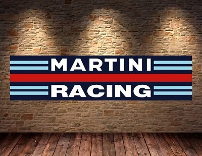 martini racing Banner Garage Workshop mancave PVC sign workshop pitlane