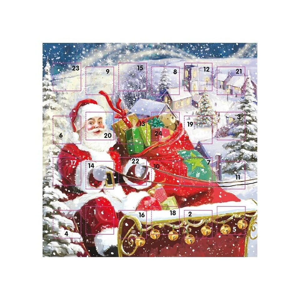 Special Delivery Father Christmas Ling Advent Calendar Card 159 x 159 mm - Image 1 of 1
