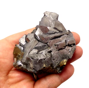Galena Crystal Chalcopyrite Krushel dol Mine Madan Bulgaria Mineral Specimen 7cm - Picture 1 of 15