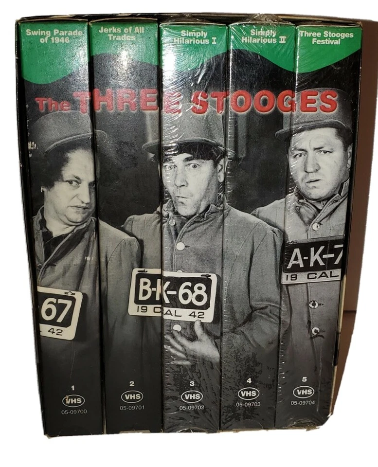 The Three Stooges Collector 5 Series GoodTimes Home Video VHS 3 Unopened  - Image 1 of 4