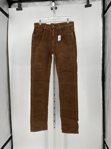 Johnnie-O Mens Wales Corduroy Pant 30x34 Buffalo Brown Straight Leg JMPA1530 - Picture 1 of 5