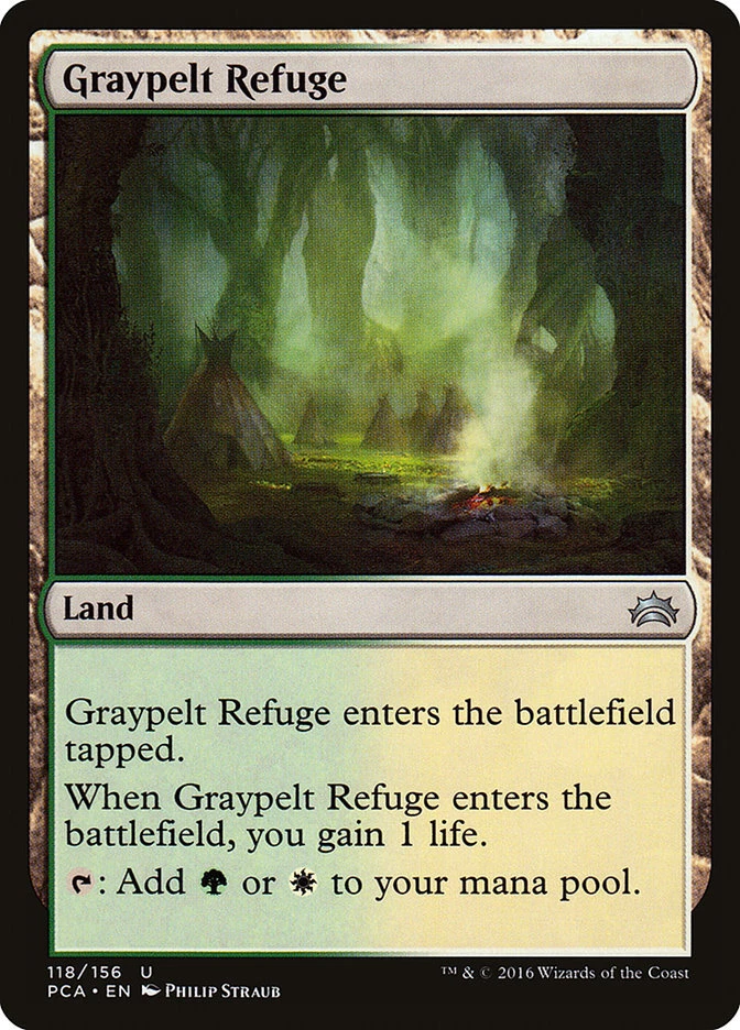 Magic The Gathering Graypelt Refuge (118/187) Magic The Gathering antología Planechase casi nuevo Foto 1 de 1